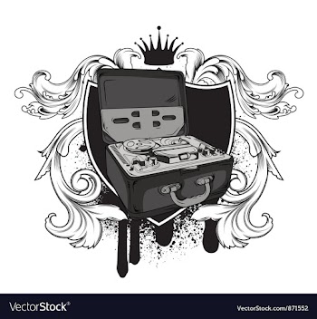 Music emblem vector image