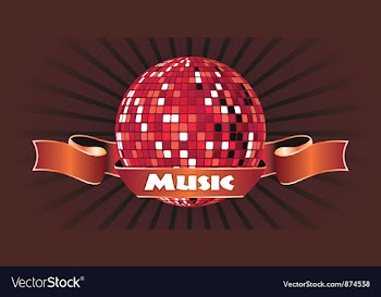 Music emblem vector image