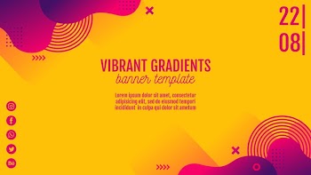Music festival yellow banner template Free Psd