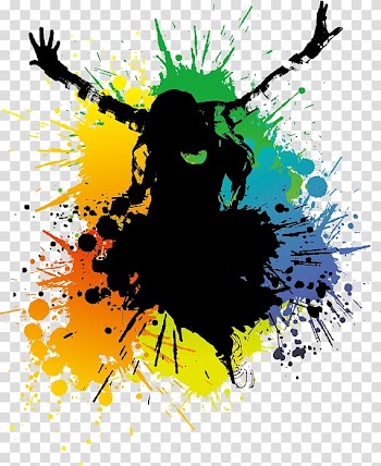 Music Flyer Nightclub, Colorful characters vitality transparent background PNG clipart