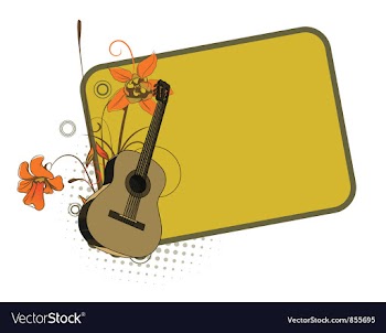Music frame vector image