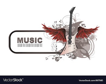 Music frame vector image