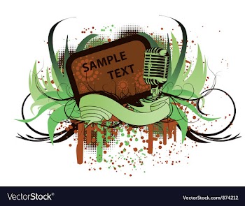 Music frame vector image