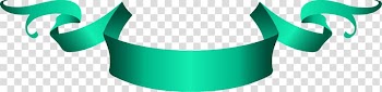Music , Green ribbon banners cartoon opening transparent background PNG clipart