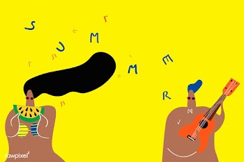 Music in the summer | Free stock vector - 580342