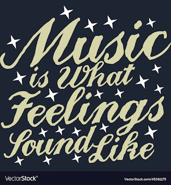 music is what feelings sound like typography quote