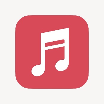 Music note app icon, flat | Free Icons - rawpixel