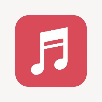 Music note app icon, flat | Free Icons - rawpixel