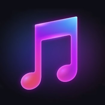 Music note app icon, neon | Free Icons - rawpixel