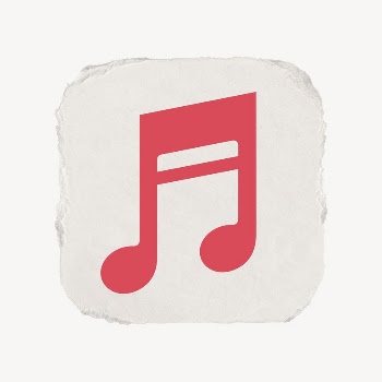 Music note app icon, ripped | Free Icons - rawpixel