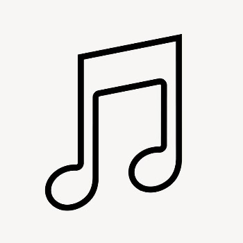 Music note app line icon, | Free Icons - rawpixel