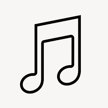 Music note app line icon, | Free Icons - rawpixel