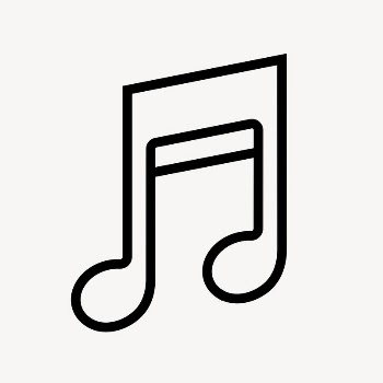 Music note app line icon, | Free Icons - rawpixel