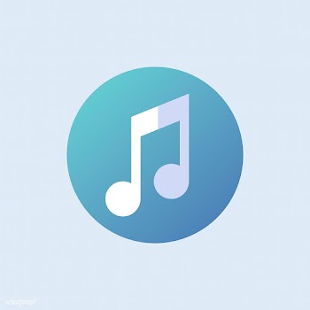 Music note icon vector in blue | Free stock vector - 486886