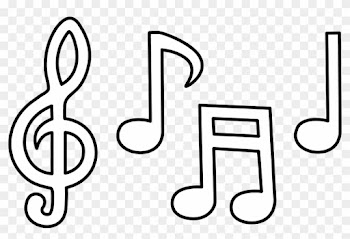 Music Notes Symbols Clip Art - Music Notes Coloring Pages