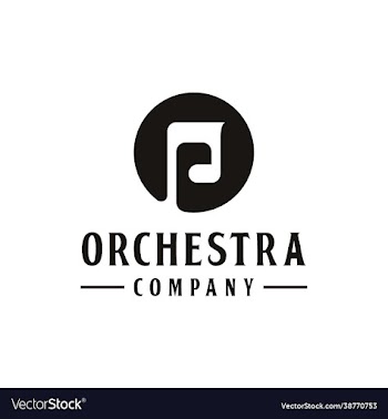 music notes vintage retro logo icon