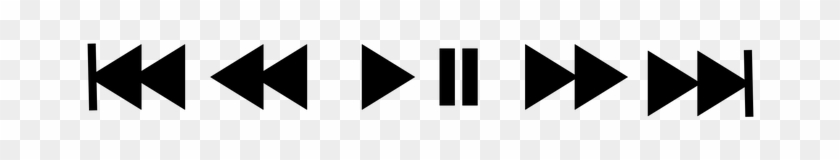 Music Play Pause Icons Next Back Track Vid - Music Buttons