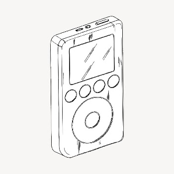 Music player clipart, digital device | Free Photo - rawpixel