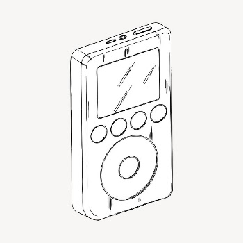 Music player sticker, digital device | Free PSD - rawpixel