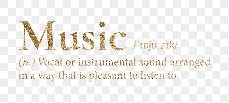 Music png dictionary word sticker, | Free PNG - rawpixel