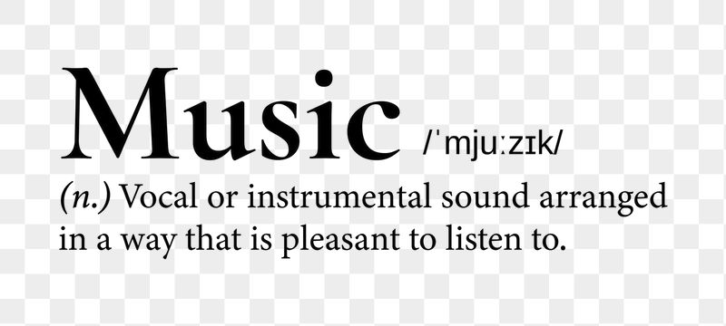 Music png dictionary word sticker, | Free PNG - rawpixel