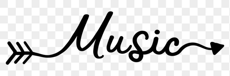 Music png word, minimal black | Free PNG - rawpixel
