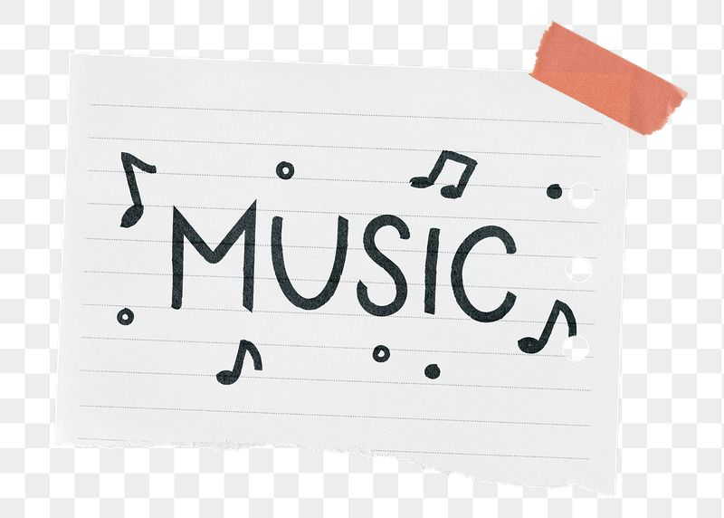 Music png word sticker, ripped | Free PNG - rawpixel