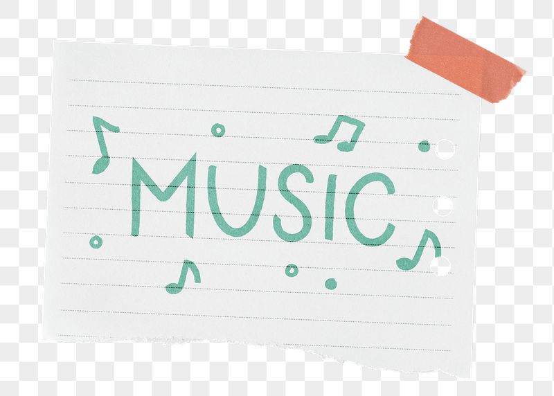 Music png word sticker, ripped | Free PNG - rawpixel