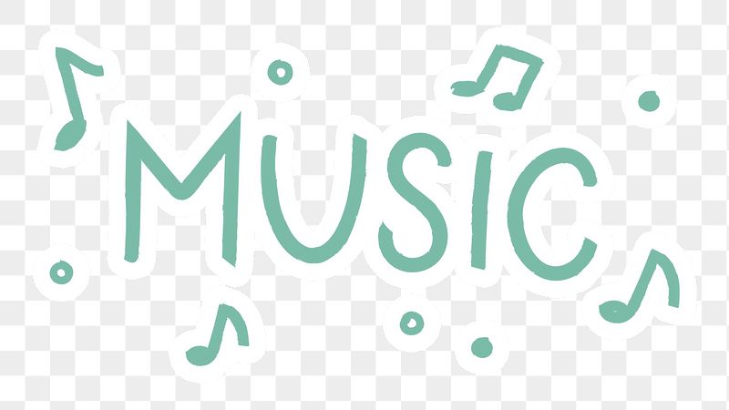 Music png word sticker typography, | Free PNG - rawpixel