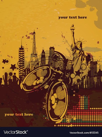 Music poster vector image