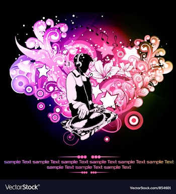 Music poster vector image