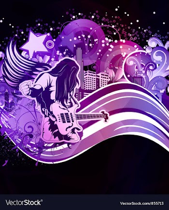 Music poster vector image