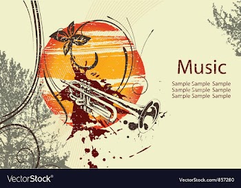 Music poster vector image