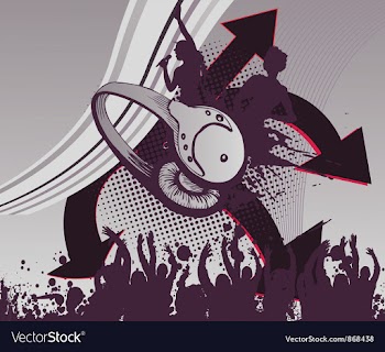 Music poster vector image