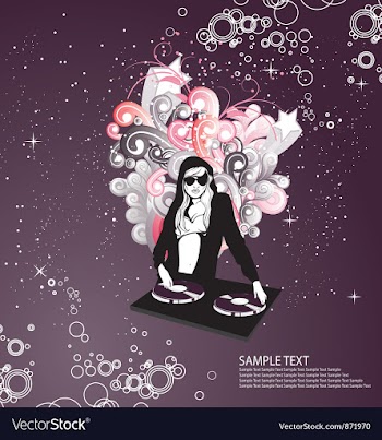 Music poster vector image