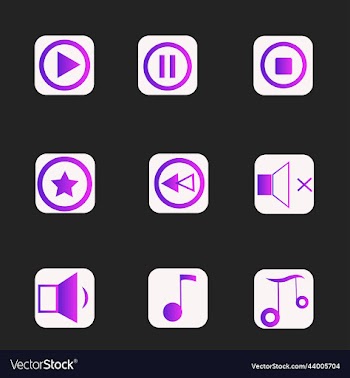 music sound icons set