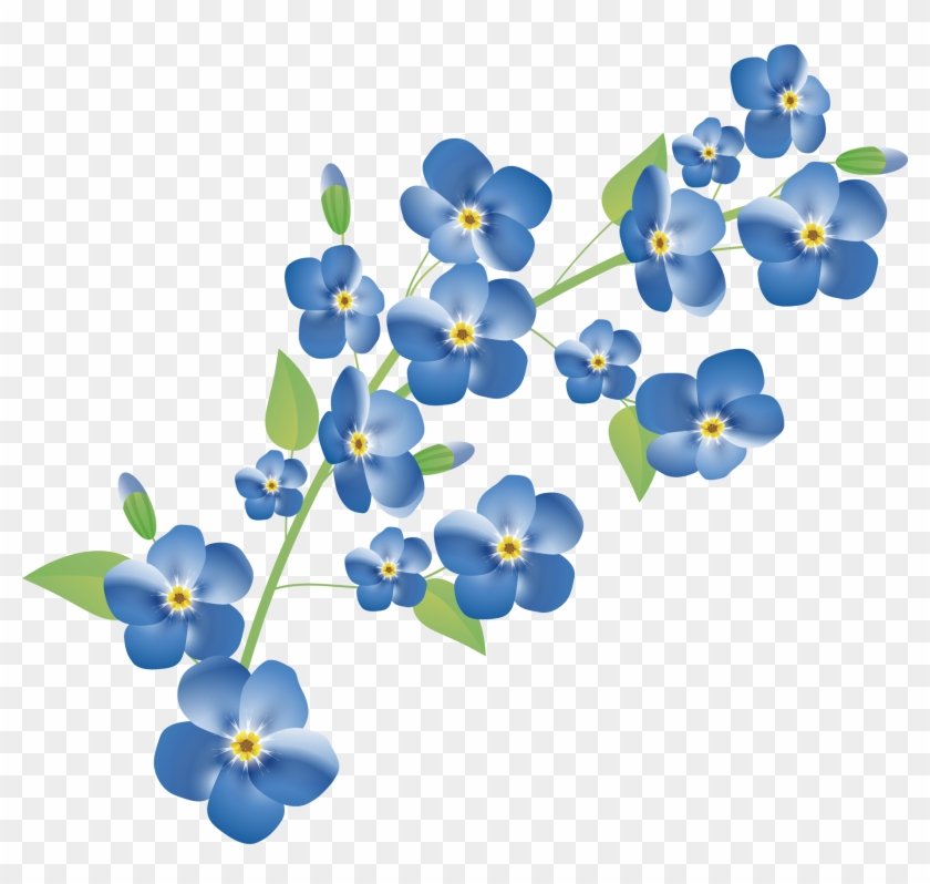 Music - Spring Flower - Forget Me Not Flowers Journal