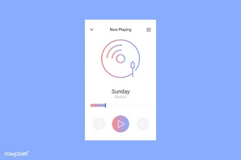 Music streaming application | Free stock vector - 594715