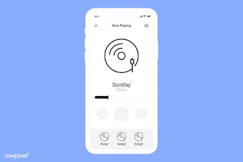 Music streaming application | Free stock vector - 594722