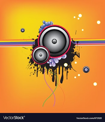 Music wallpaper vector image