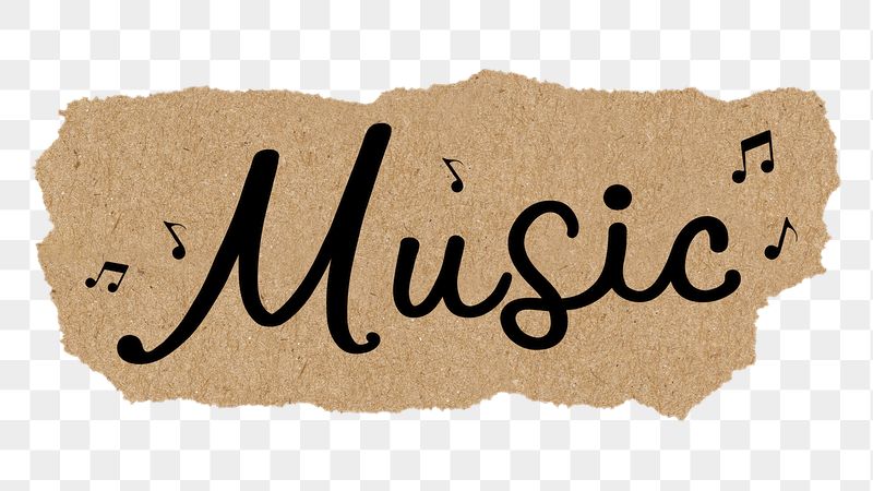 Music word png, black calligraphy | Free PNG - rawpixel