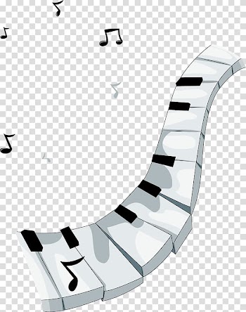 Musical instrument Child Play, White piano keys transparent background PNG clipart