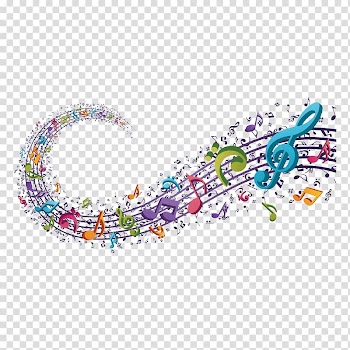Musical instrument Harmonica Keyboard, Concert background, music notes illustration transparent background PNG clipart