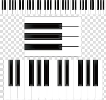Musical keyboard Piano , black and white keys transparent background PNG clipart