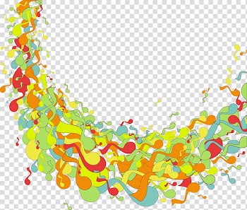 Musical note, color notes transparent background PNG clipart