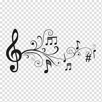 Musical note Drawing Staff Musical theatre, color banners material transparent background PNG clipart