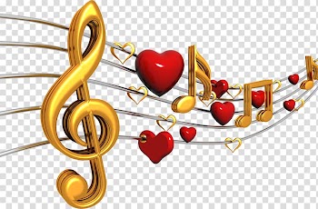 Musical note Heart Song , Notes transparent background PNG clipart