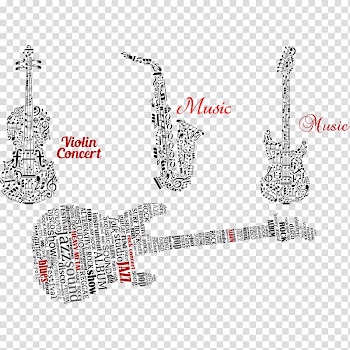 Musical note Musical instrument Violin, Abstract musical instruments transparent background PNG clipart