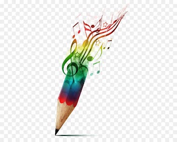 Musical note Pencil Drawing Musician - Creative color pencil 