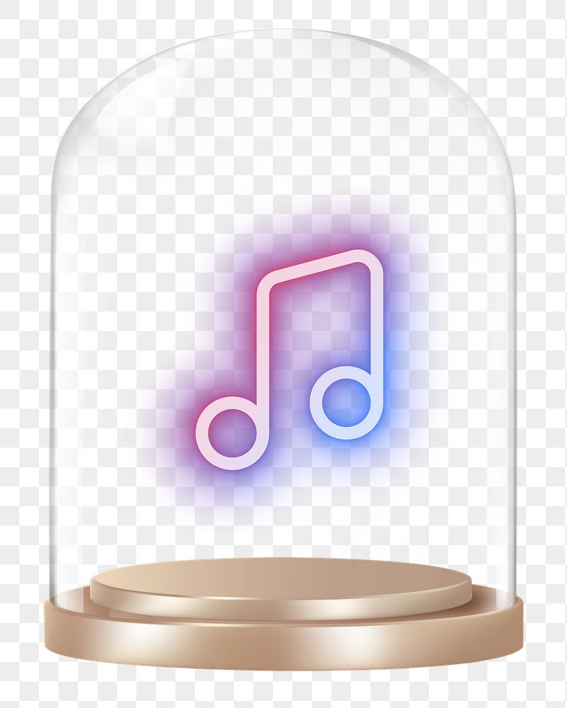 Musical note png glass dome | Free PNG - rawpixel